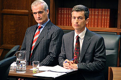 Mssrs. Bannerman and Tench in the dock at the Ecocide Trial